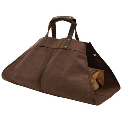 Sac à bois BACKWOODS en toile EARTH BROWN