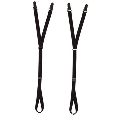 Bretelles STIRRUP pour chemise NOIRES, lot de 2