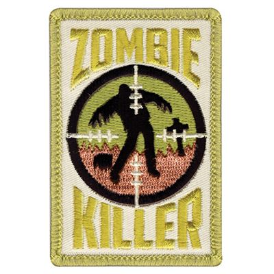 Écusson ZOMBIE KILLER velcro 5 x 7,5 cm