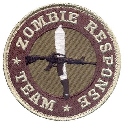 Écusson ZOMBIE RESPONSE TEAM velcro