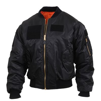 Veste avec écussons MA1 FLIGHT NOIR ROTHCO 7250 3