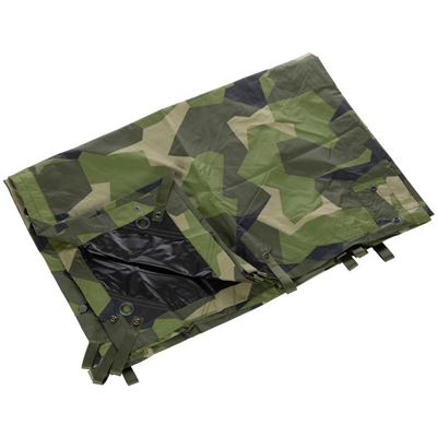 Bâche Basha/Tarp 280x190cm rip-stop CAMOUFLAGE SUÉDOIS M90