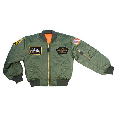 Veste enfant TOP GUN MA1 FLIGHT VERTE