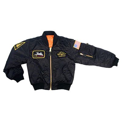 Veste enfant TOP GUN MA1 FLIGHT NOIRE