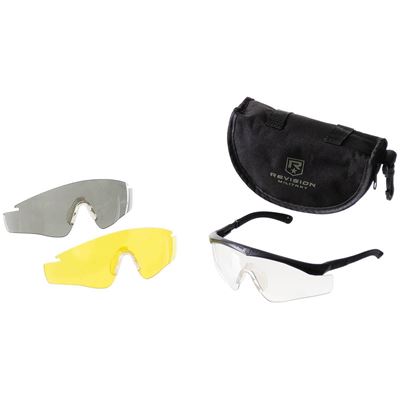 Lunettes tactiques REVISION Sawfly Z87 à trois verres monture noire d'occasion