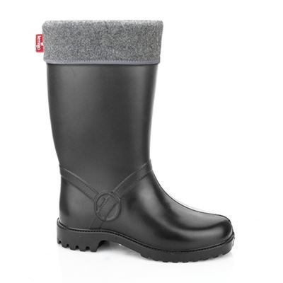 Bottes / bottes en caoutchouc isolées pour femmes HORSE NOIRES
