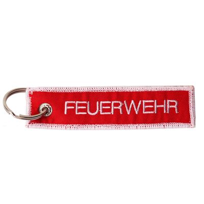 Porte-clés « FEUERWEHR » ROUGE/BLANC