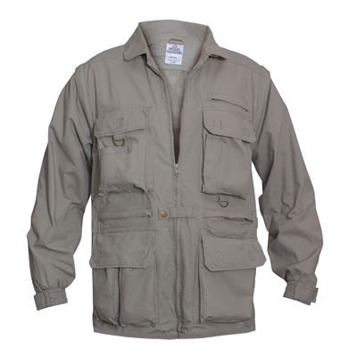 Veste SAFARI à manches amovibles KHAKI