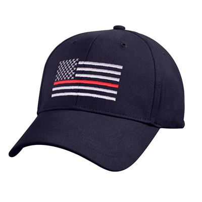 Casquette drapeau américain avec ligne rouge BLEU