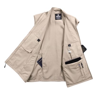 Gilet TRAVEL avec poches cachées KHAKI ROTHCO 76600 4
