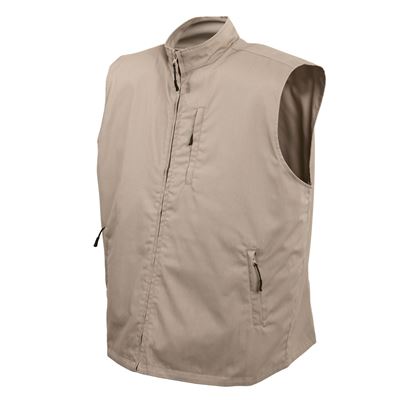 Gilet TRAVEL avec poches cachées KHAKI