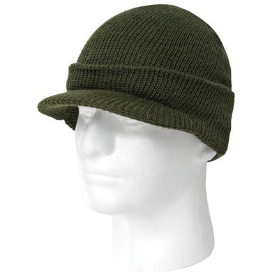 Casquette GI avec visière US JEEP en laine VERTE Armée américaine 7709 4