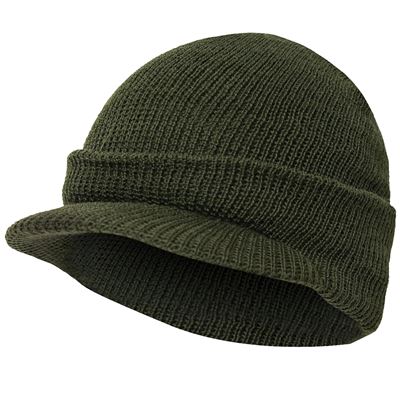 Casquette GI avec visière US JEEP en laine VERTE Armée américaine 7709 6