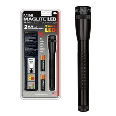 Lampe torche LED 2AA-CELL MINI MAGLITE NOIRE