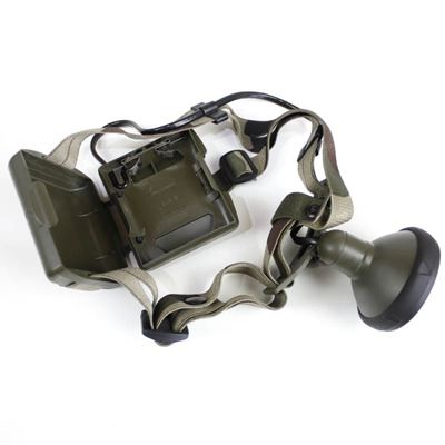 Lampe frontale halogène militaire FRANÇAISE LAGO originale CCE Armée française 7979-25 2