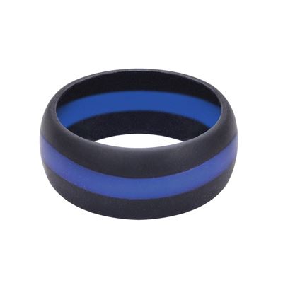 Bague en silicone LIGNE BLEUE