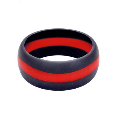 Bague en silicone LIGNE ROUGE