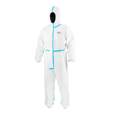 Combinaison de protection jetable OVERAL YADU avec capuche BLANCHE  801998 2