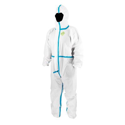 Combinaison de protection jetable OVERAL TTK avec capuche BLANCHE