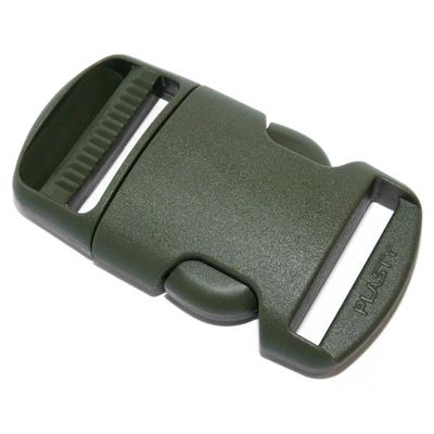 Boucle/fermoir en plastique complet 30 mm VERT