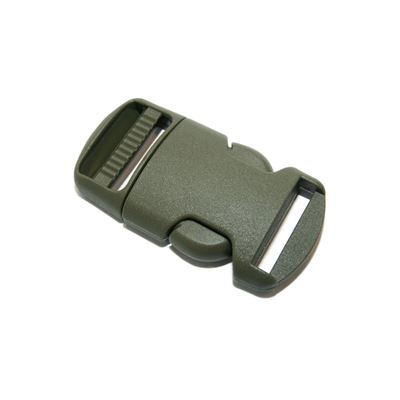 Boucle/fermoir en plastique complet 20 mm VERT