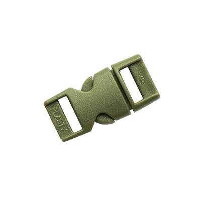 Boucle/fermoir en plastique complet 10 mm VERT