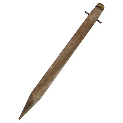 Piquet grand pour tente en bois avec ferrure 76 cm