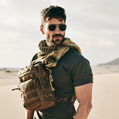 Sac à bandoulière US COOPER SLING CAMEL SABLE BRANDIT 8036-70 3