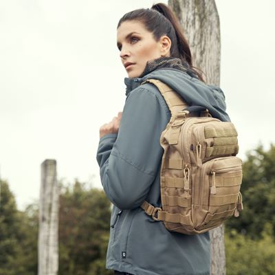 Sac à bandoulière US COOPER SLING CAMEL SABLE BRANDIT 8036-70 4