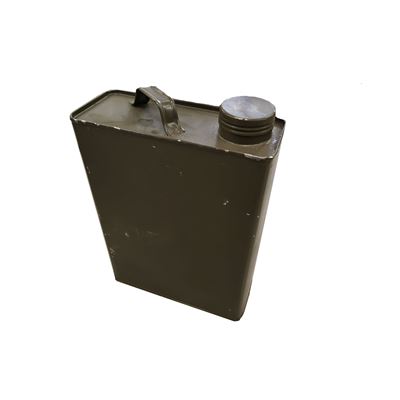 Petit bidon métallique haut et carré VERT