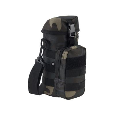 Étui pour bouteille de 0,5 à 1 l avec sangle MOLLE DARK CAMO
