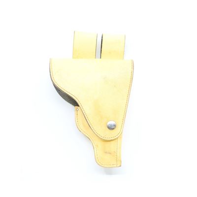 Étui en cuir pour pistolet avec rabat BLANC d'occasion