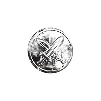 Bouton AČR avec emblème 25 mm ARGENT