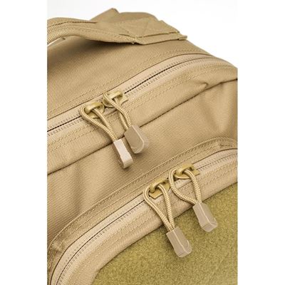 Sac à dos US COOPER VELCRO grand CAMEL SABLE BRANDIT 8098-20070 4