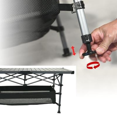 Table pliante de camping ALU à lamelles en ciseaux ostatní 813492 5