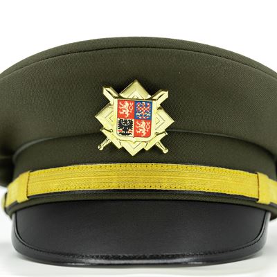 Casquette / Casquette militaire tchèque avec insigne doré VERT Armée tchèque 816019 2