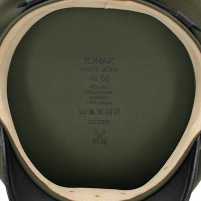 Casquette / Casquette militaire tchèque avec insigne doré VERT Armée tchèque 816019 3