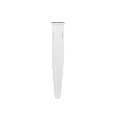 Tube en verre à fond pointu conique 10 cm/15 mm - paquet de 10 pièces