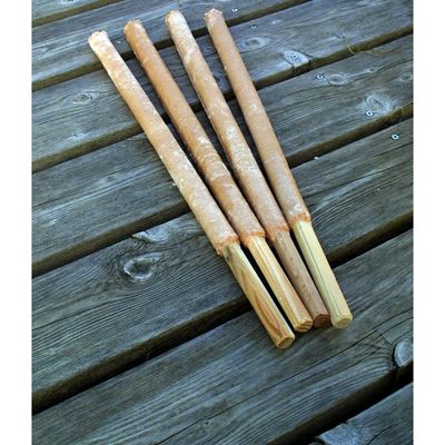 Bougies en cire 4 pièces 3x50cm (100min) basic NATURE 820300 2