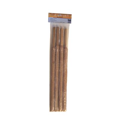 Bougies en cire 4 pièces 3x50cm (100min) basic NATURE 820300 4