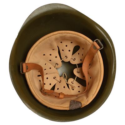 Casque de défense civile en acier d'occasion ORANGE d'occasion Armée tchèque 82611444C 2