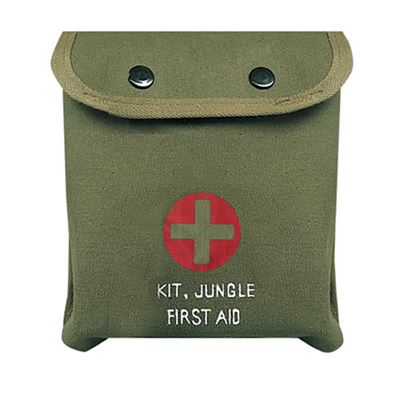 Trousse de premiers secours M-1 JUNGLE VERTE avec croix