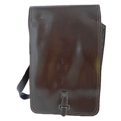 Sacoche AČR pour documents, similicuir, boucle à passer, MARRON