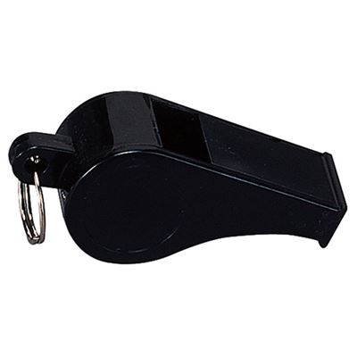 Sifflet en plastique POLICE NOIR
