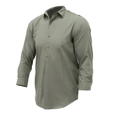 Chemise verte AČR vz.21 à enfiler, fermeture 3/4, lisse