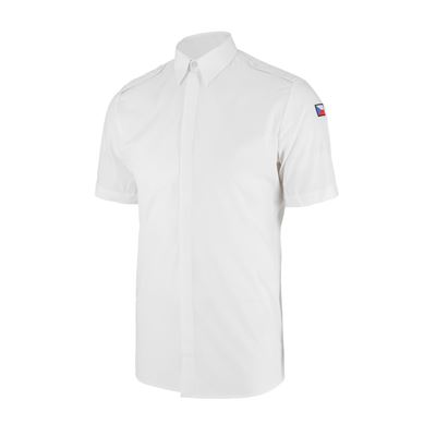 Chemise à épaulettes de l'armée tchèque (AČR) modèle 2012 manches courtes BLANCHE