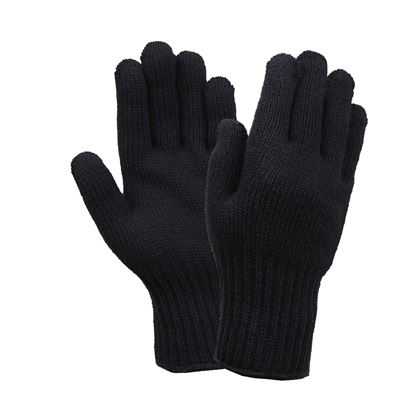 Gants d'hiver US NOIRS en laine