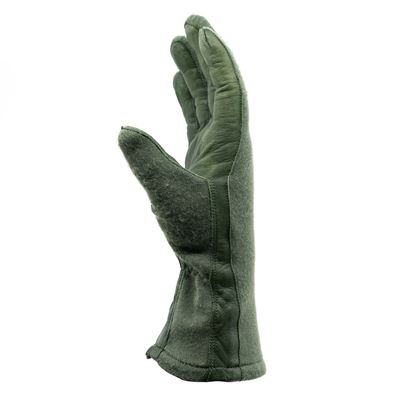 Gants FR à doigts AČR spéciaux pour le personnel aéronautique VERTS usagés Armée tchèque 852001 2