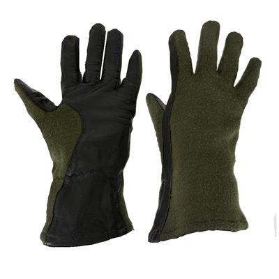 Gants FR à doigts AČR pour le personnel aéronautique VERT NOIR d'occasion