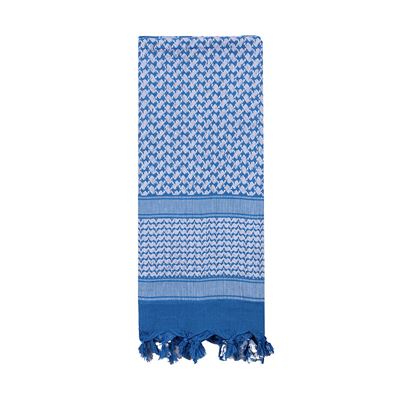 Foulard SHEMAGH 105 x 105 cm BLEU ET BLANC